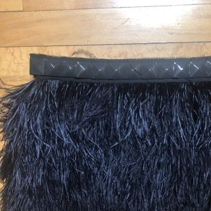 MICHAEL Michael Kors Skirts - MICHAEL Michael Kors Tiered Marabou Mini Skirt MICHAEL Michael Kors Skirts - MICHAEL Michael Kors Tiered Marabou Mini Skirt